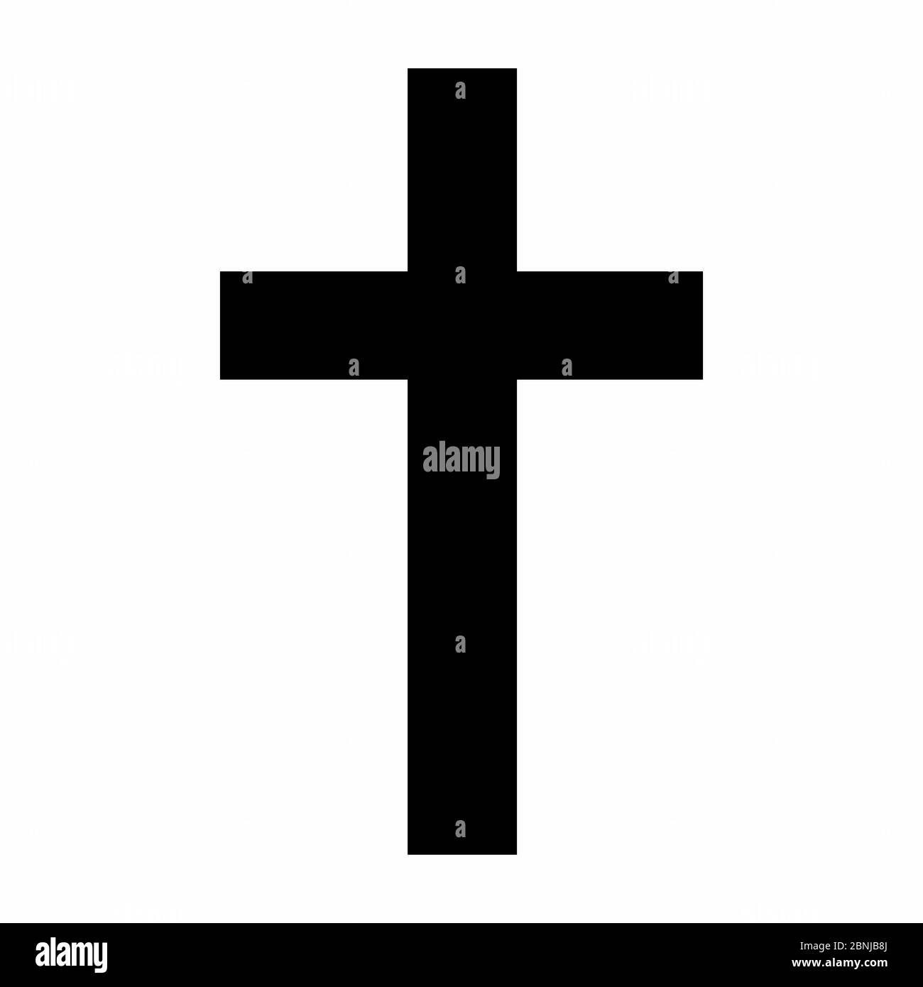 Icona croce latina Illustrazione Vettoriale