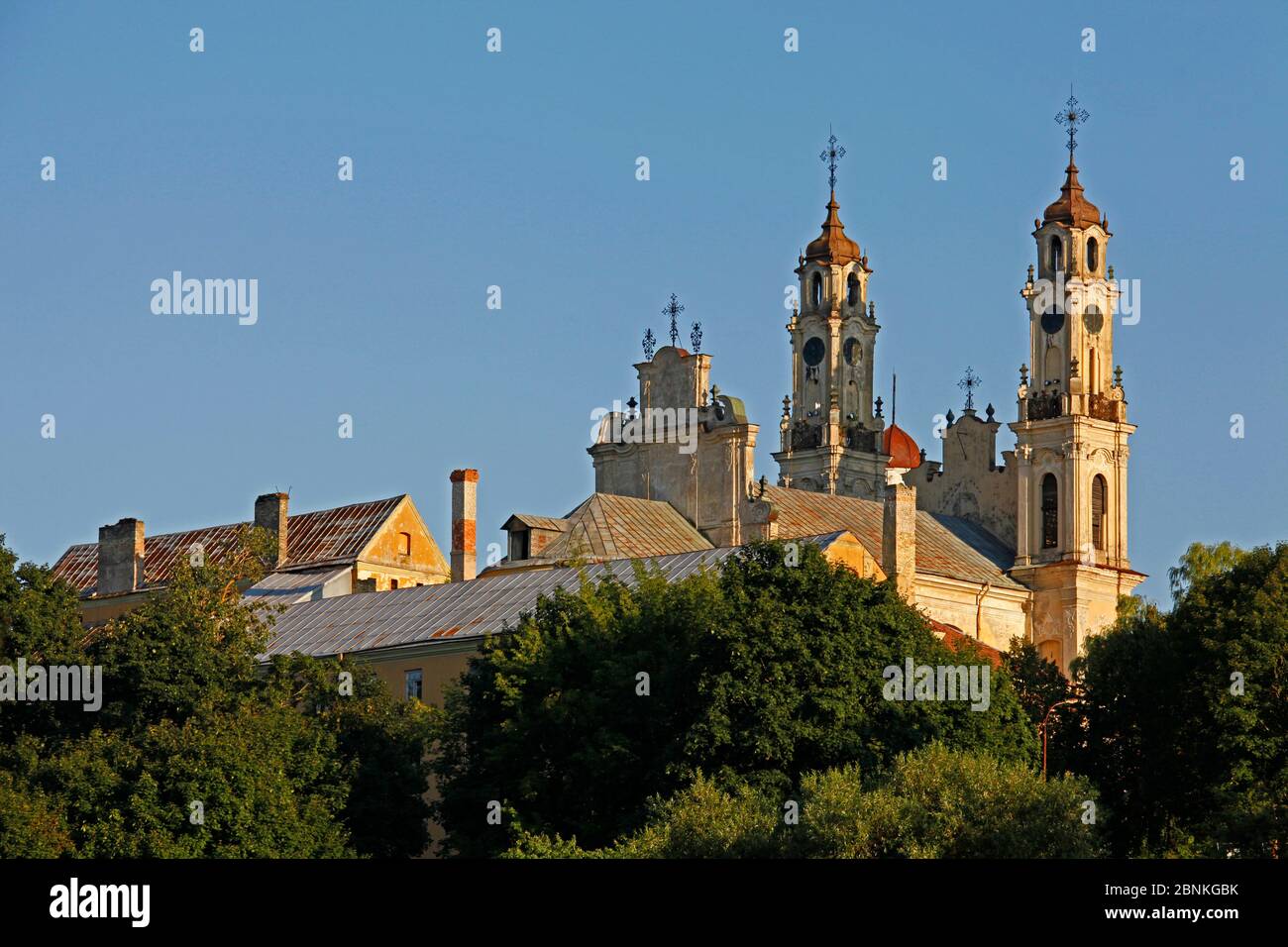 Stati baltici, Lituania, Vilnius, capitale, chiesa Foto Stock