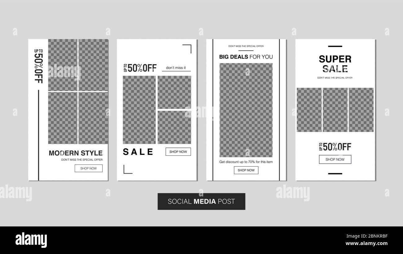 Vendita mobile template collection per promozione vendita con stile geometrico. Banner mobile modificabile per storie o post sui social media, web e internet. Illustrazione Vettoriale