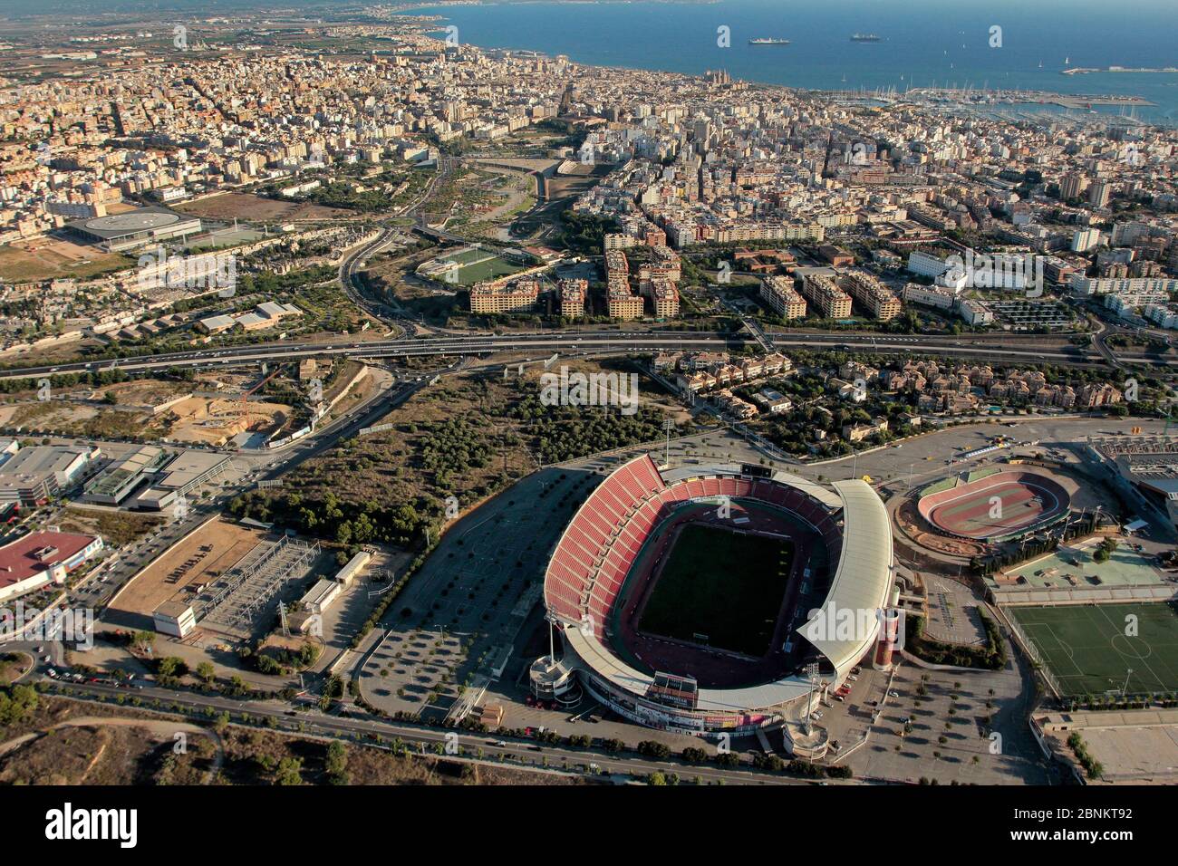 Estadi de Son Moix, Palma di Maiorca, Maiorca, Isole Baleari, Spagna Foto Stock
