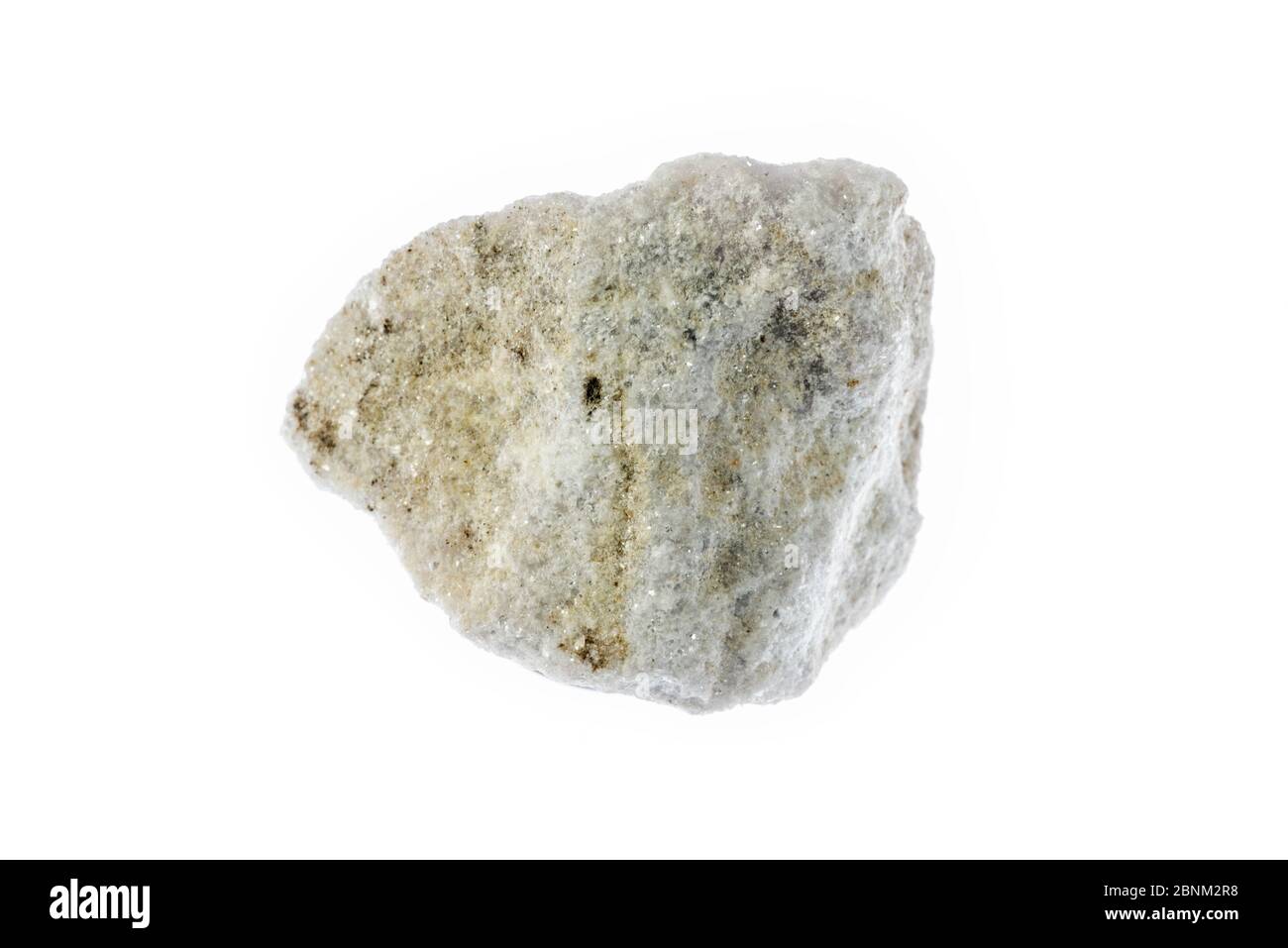 Campione di dolomite, carbonato anidro minerale composto da calcio  carbonato di magnesio su sfondo bianco Foto stock - Alamy