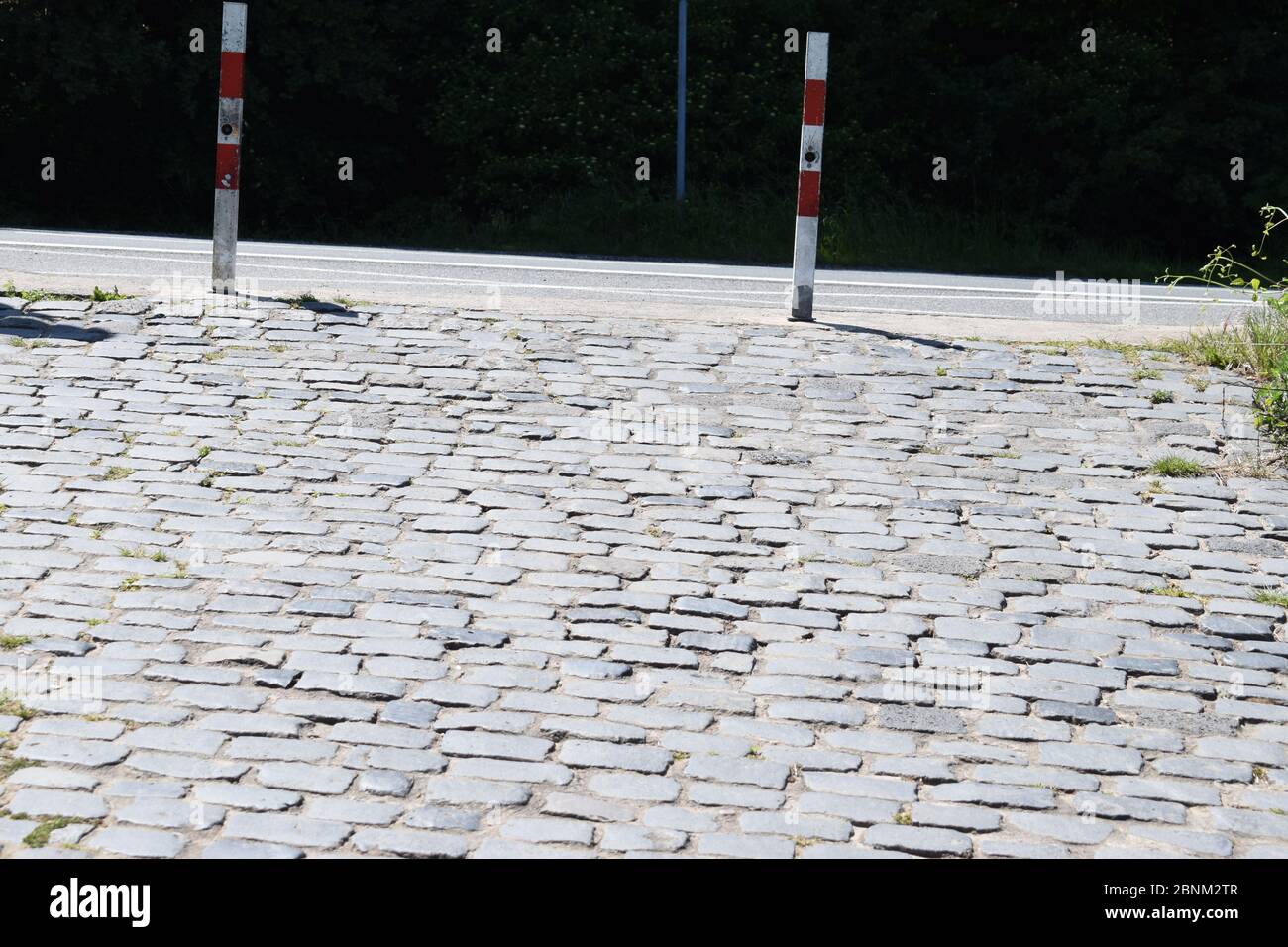 vecchia strada, nessun accesso al traffico Foto Stock
