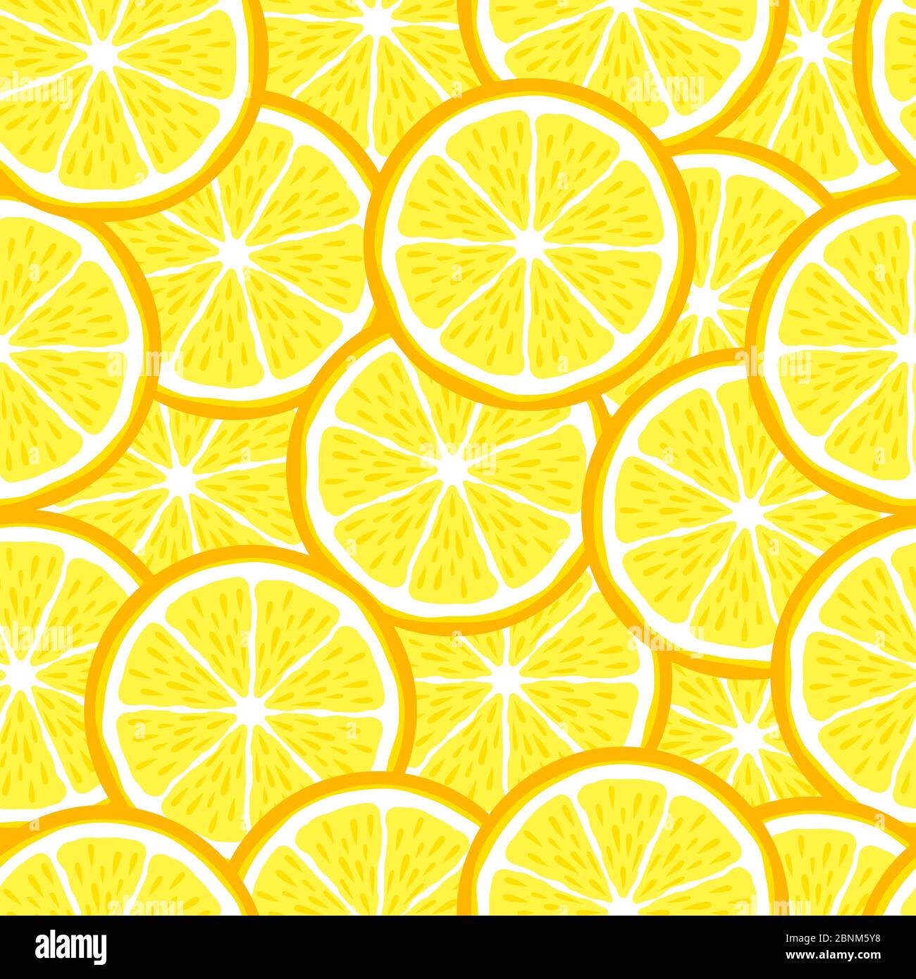Limone fetta di frutta agrumi senza cuciture motivo luminoso Illustrazione Vettoriale