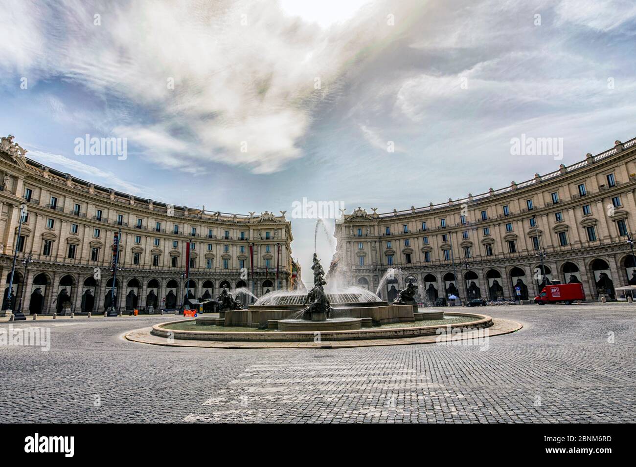 Italia Lazio Roma in blocco: Piazza della Repubblica Credit: Realy Easy Star/Alamy Live News Foto Stock