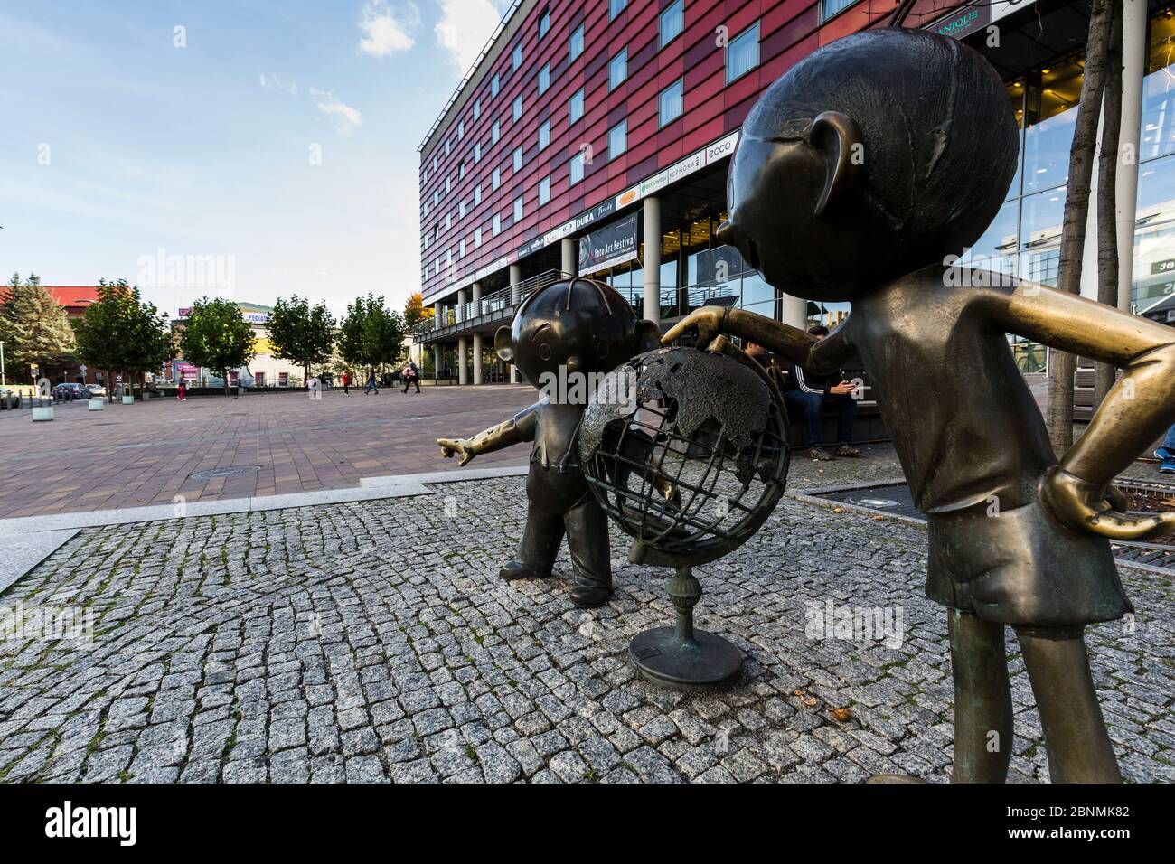 Europa, Polonia, Voivodato silesiano, Bielsko - Biala - Bolek i Lolek Foto Stock