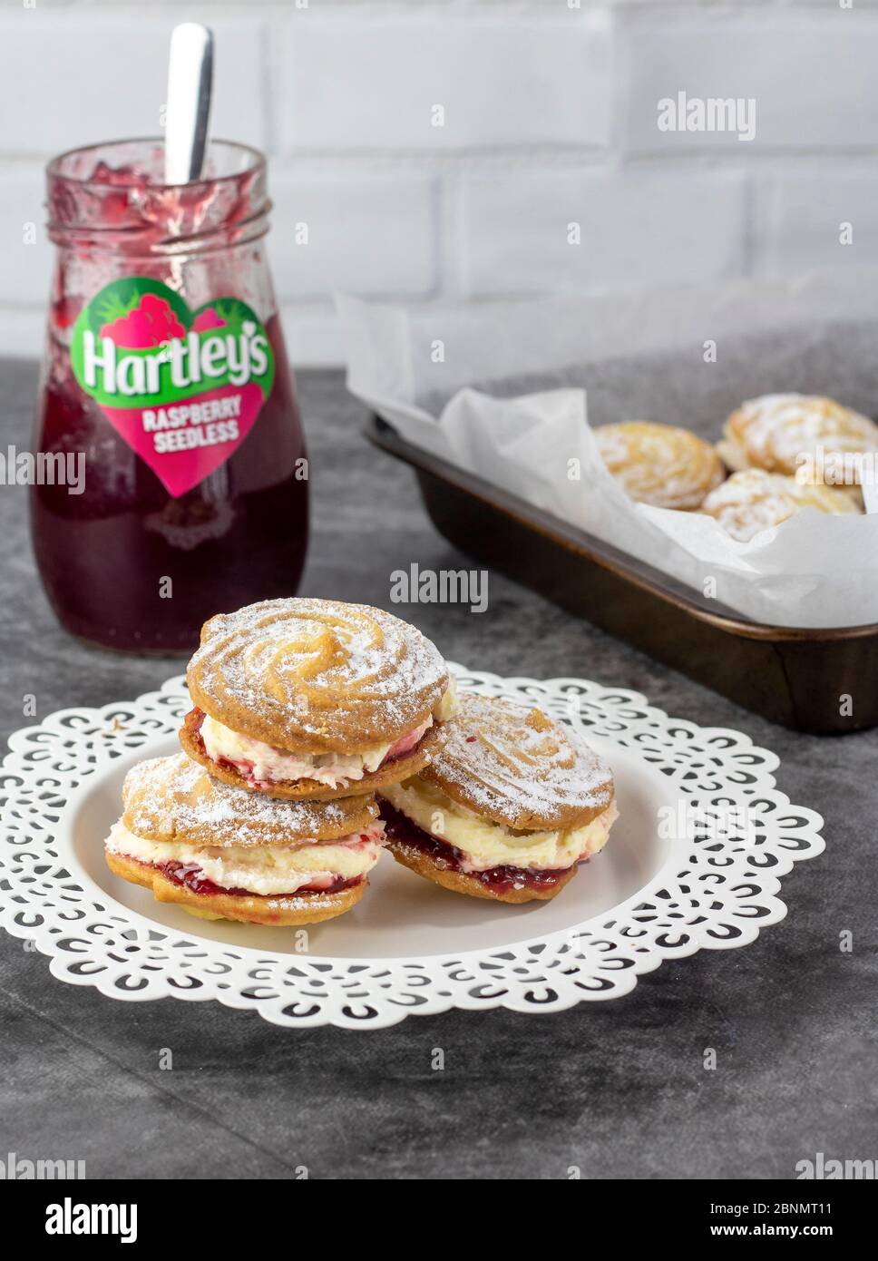 Vortici viennesi fatti in casa Foto Stock
