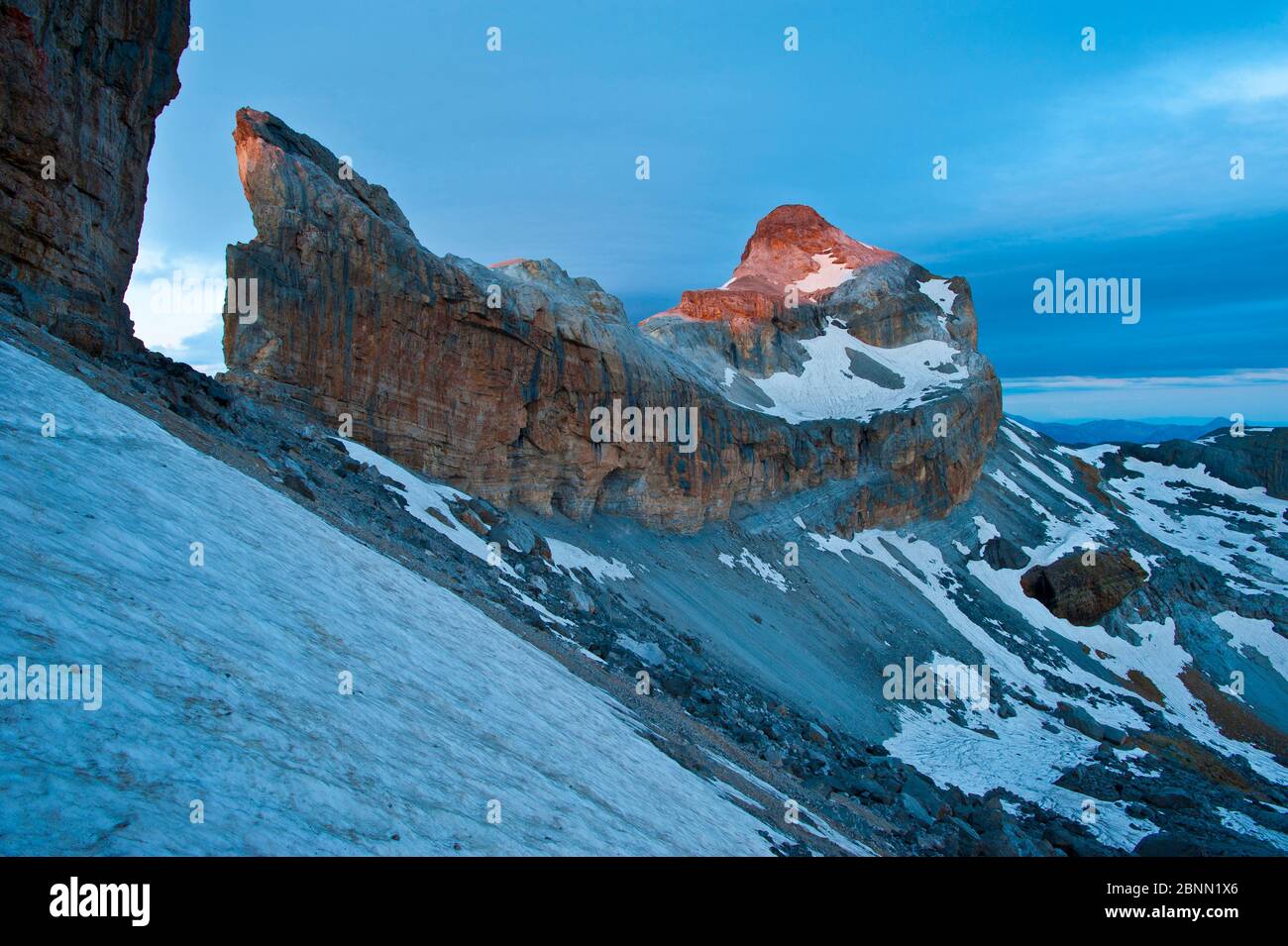 La Brecha de Rolando ( Roland's violazione) Ordesa National Park, Aragona, Huesca, Spagna. Foto Stock