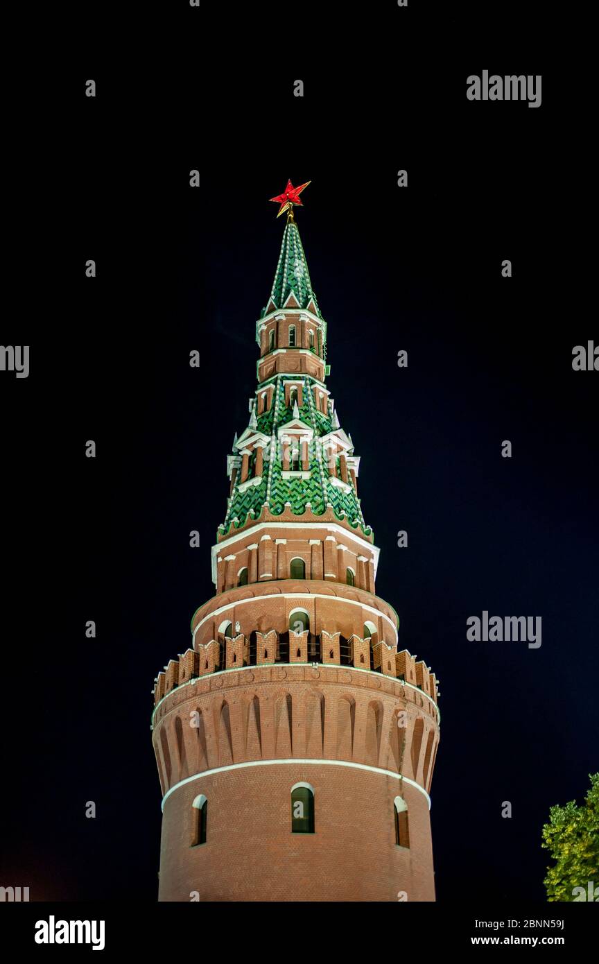 Vodovzvodnaya Torre nel Cremlino Mosca Russia Foto Stock