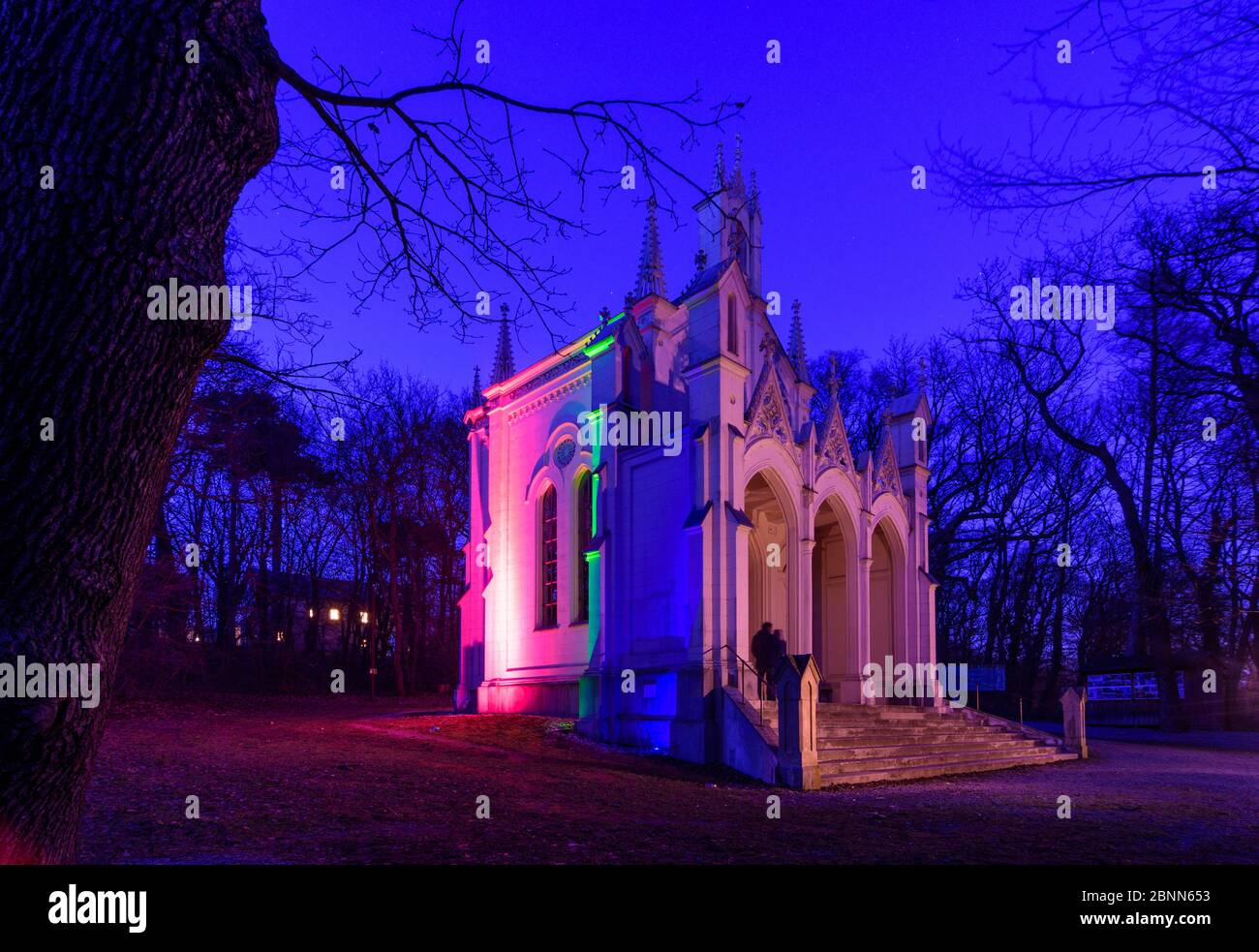 Vienna, Cappella Sisi, Bosco di Vienna, 19 Döbling, quartiere Sievering, Austria Foto Stock
