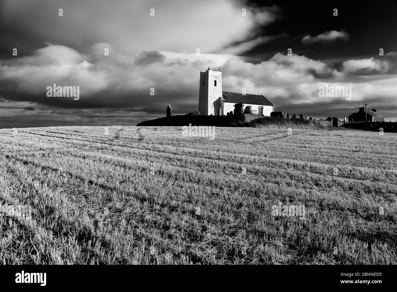 Ballintoy Chiesa, Ballintoy Village, County Antrim, Ulster (Irlanda del Nord Europa Foto Stock