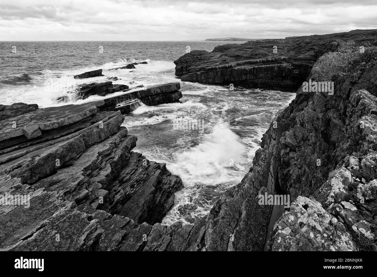 Bridge of Ross's, Kilkeel, Loop Head, County Clare, Munster, Irlanda, Europa Foto Stock