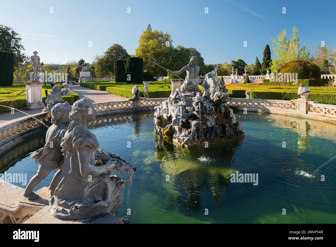 Palacio Nacional de Queluz, Lisbona, Portogallo Foto Stock