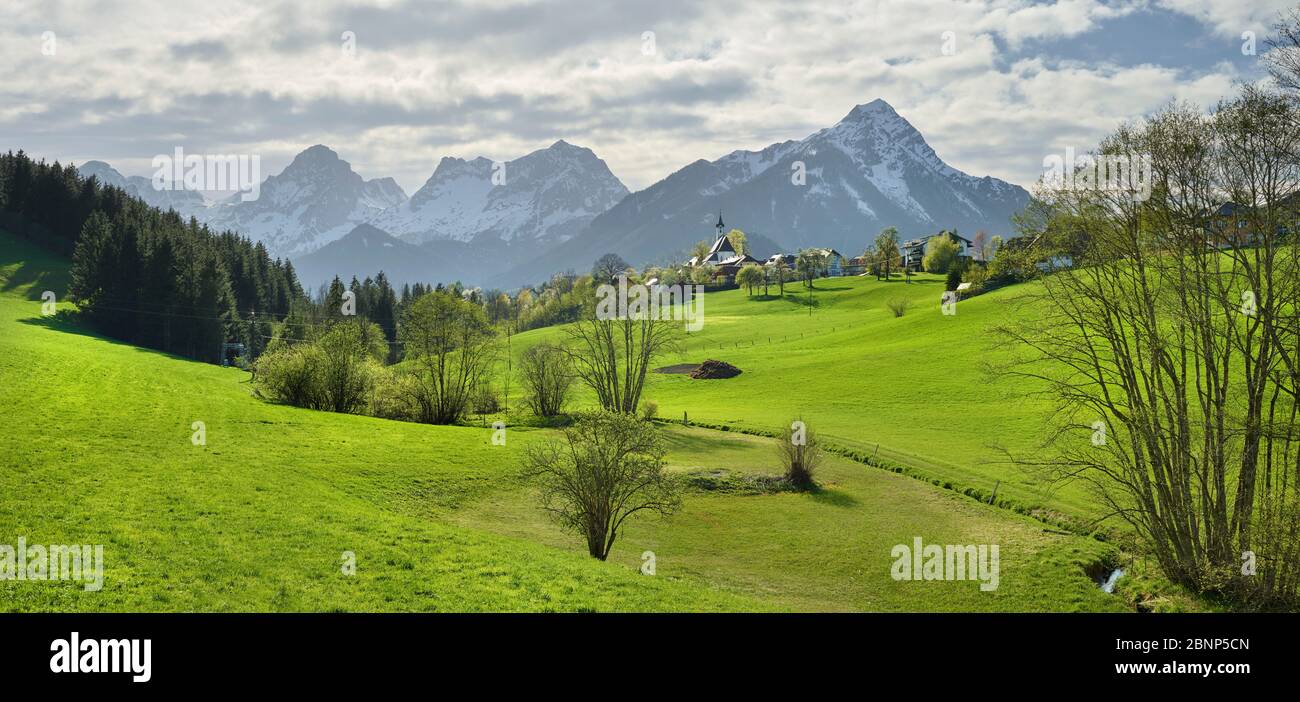 Totes Gebirge, Vorderstoder, Alpi calcaree settentrionali, Austria superiore, Austria Foto Stock