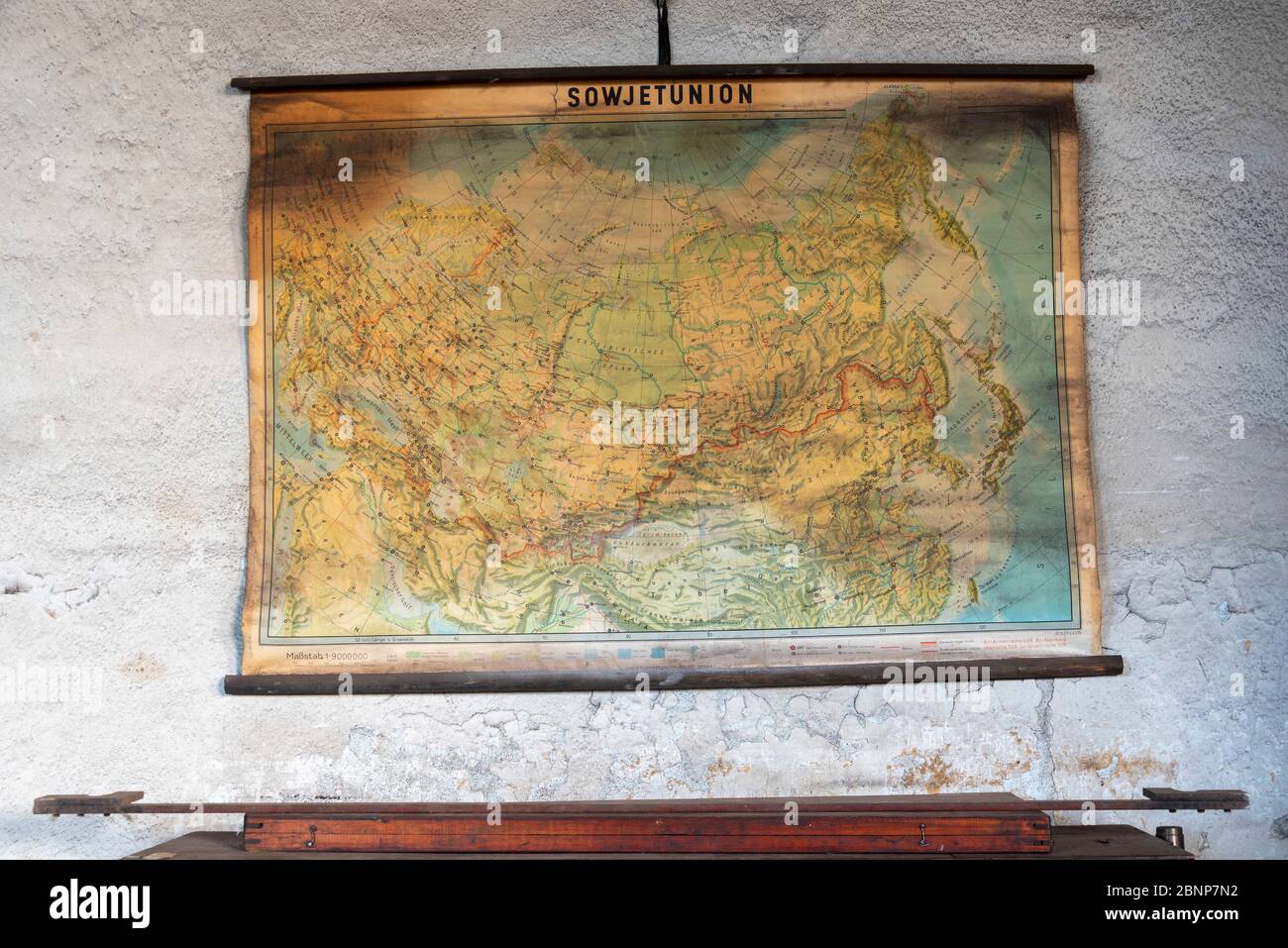 Vecchia mappa dell'Unione Sovietica Foto Stock