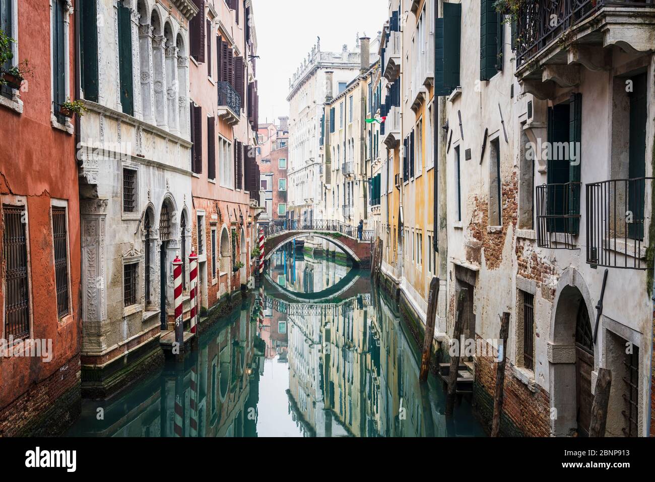 Ponte, Canal, Venezia, Centro storico, Veneto, Italia, Italia, Italia settentrionale, Europa Foto Stock