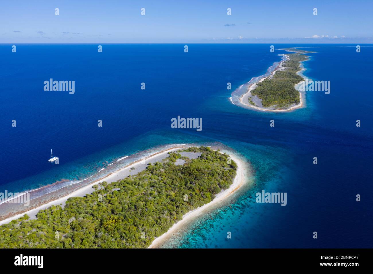 Passo Dell'Atollo Di Kauehi, Tuamotu Archipel, Polinesia Francese Foto Stock