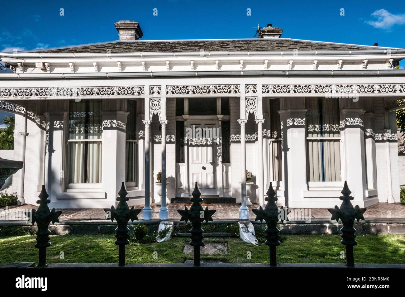 Villa vittoriana nella periferia di Melbourne, Australia Foto Stock
