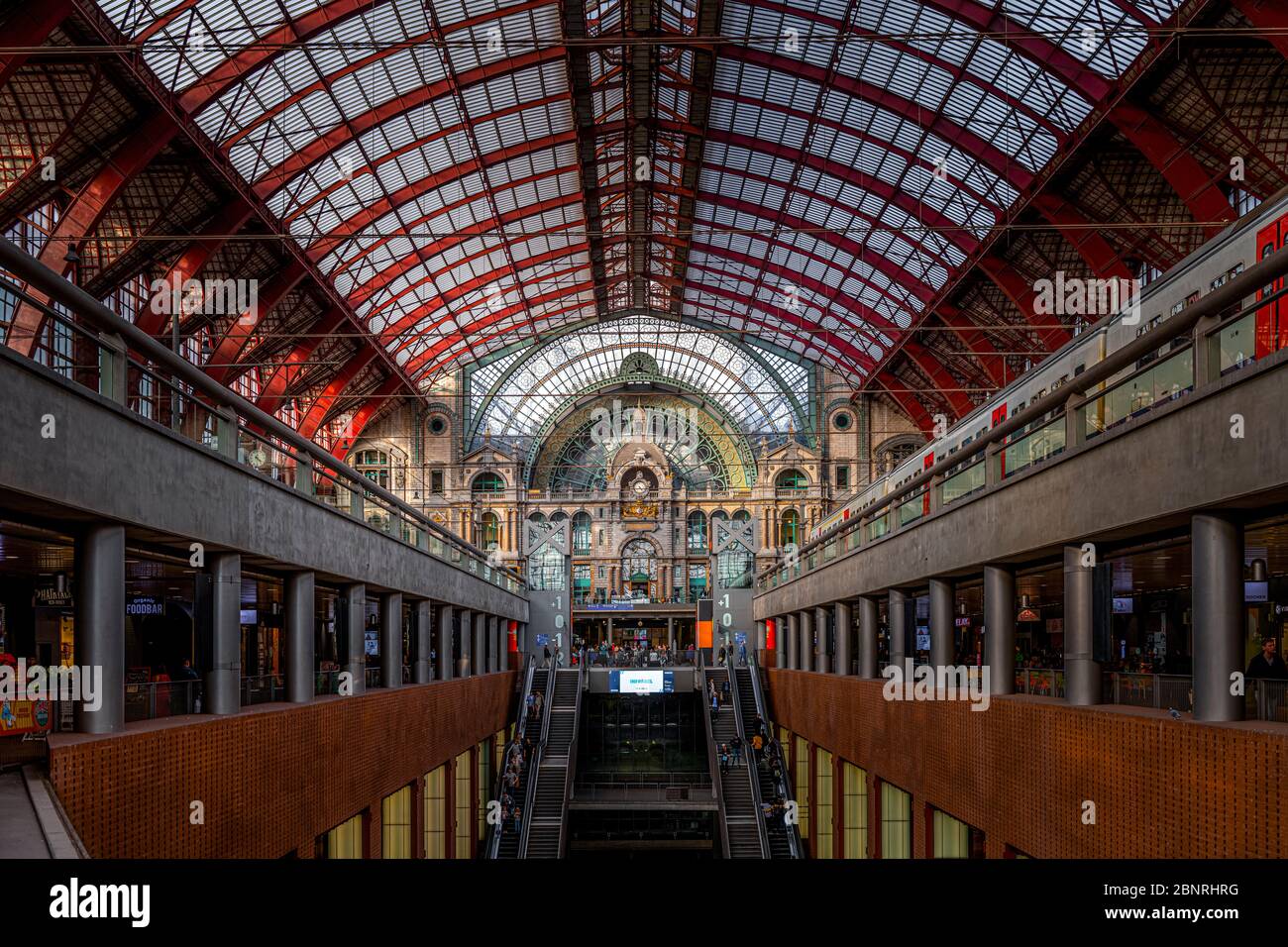 Europa, Belgio, Anversa, città, centro, stazione ferroviaria, Anversa-Centraal, Centraal Foto Stock