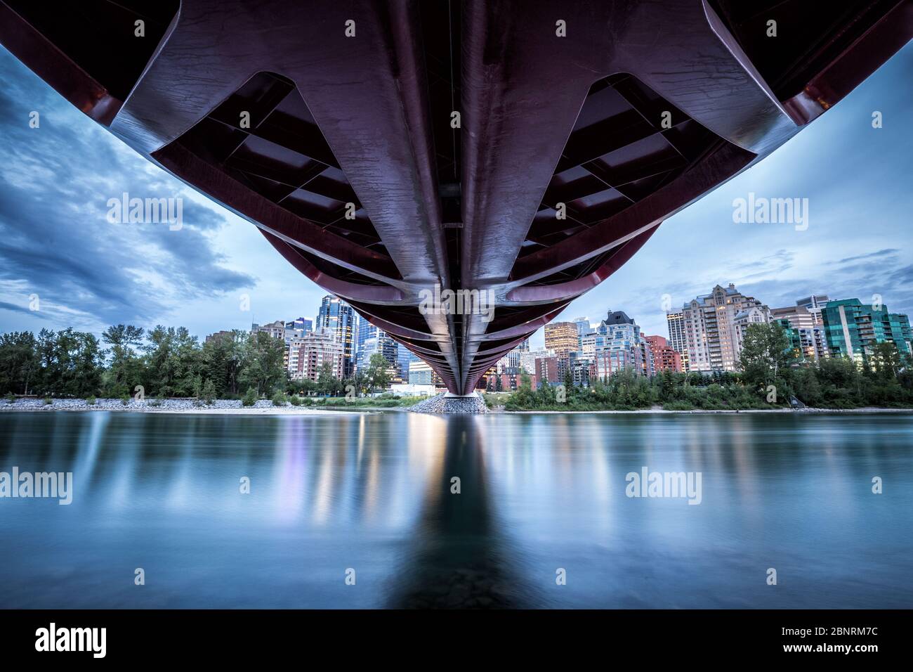 Canada, Alberta, Calgary, Ponte di Pace Foto Stock