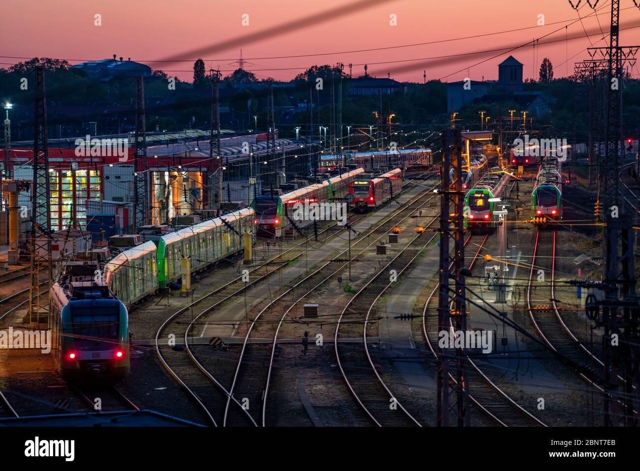 LABORATORIO DB Regio in NRW, treni locali, Essen, NRW, Germania Foto Stock