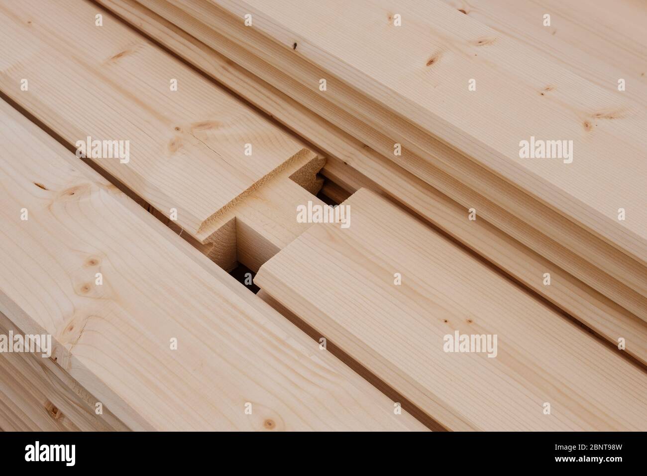 travi, travi, materiali per costruzioni - Foto Stock