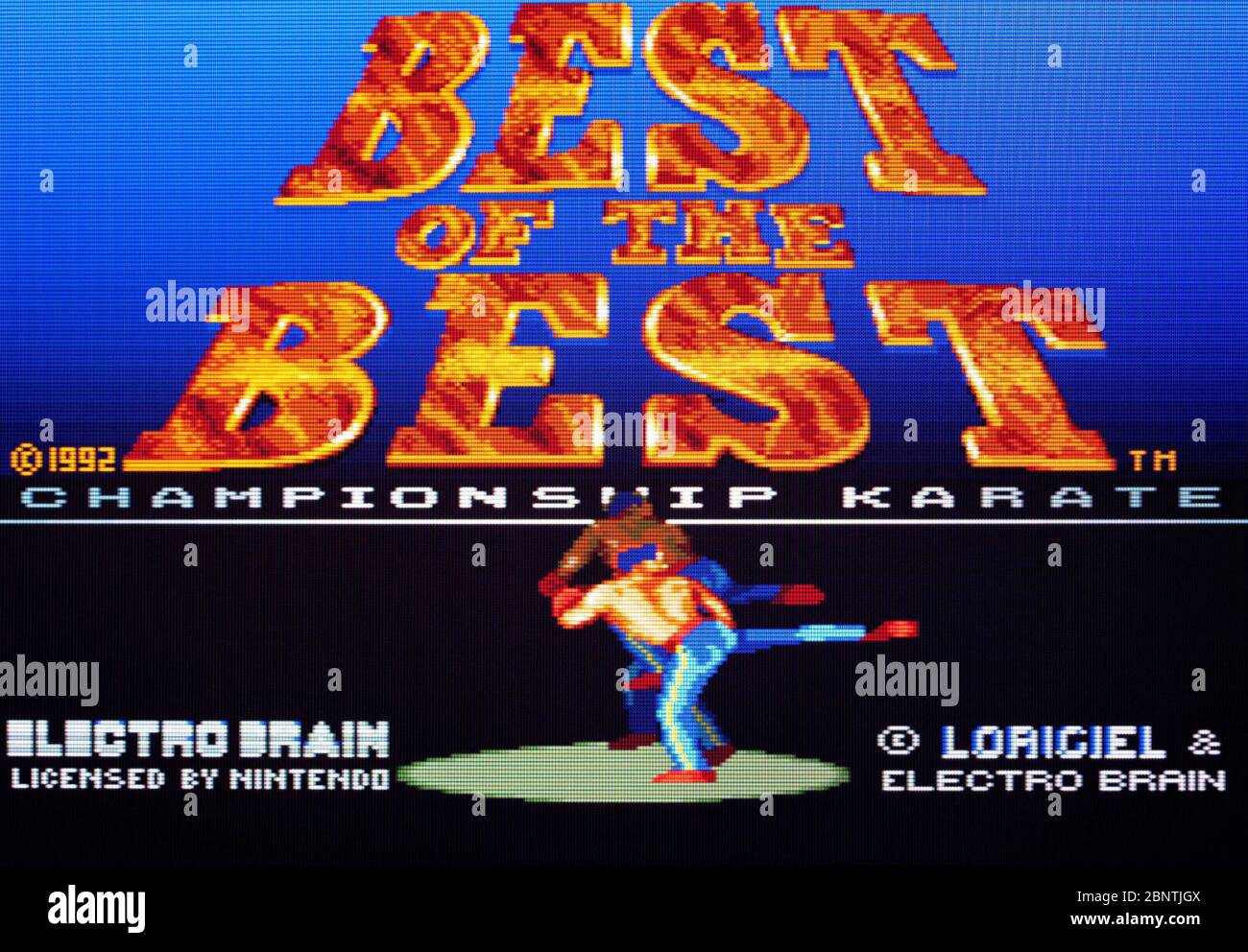 Best of the Best Championship Karate - SNES Super Nintendo - solo per uso editoriale Foto Stock