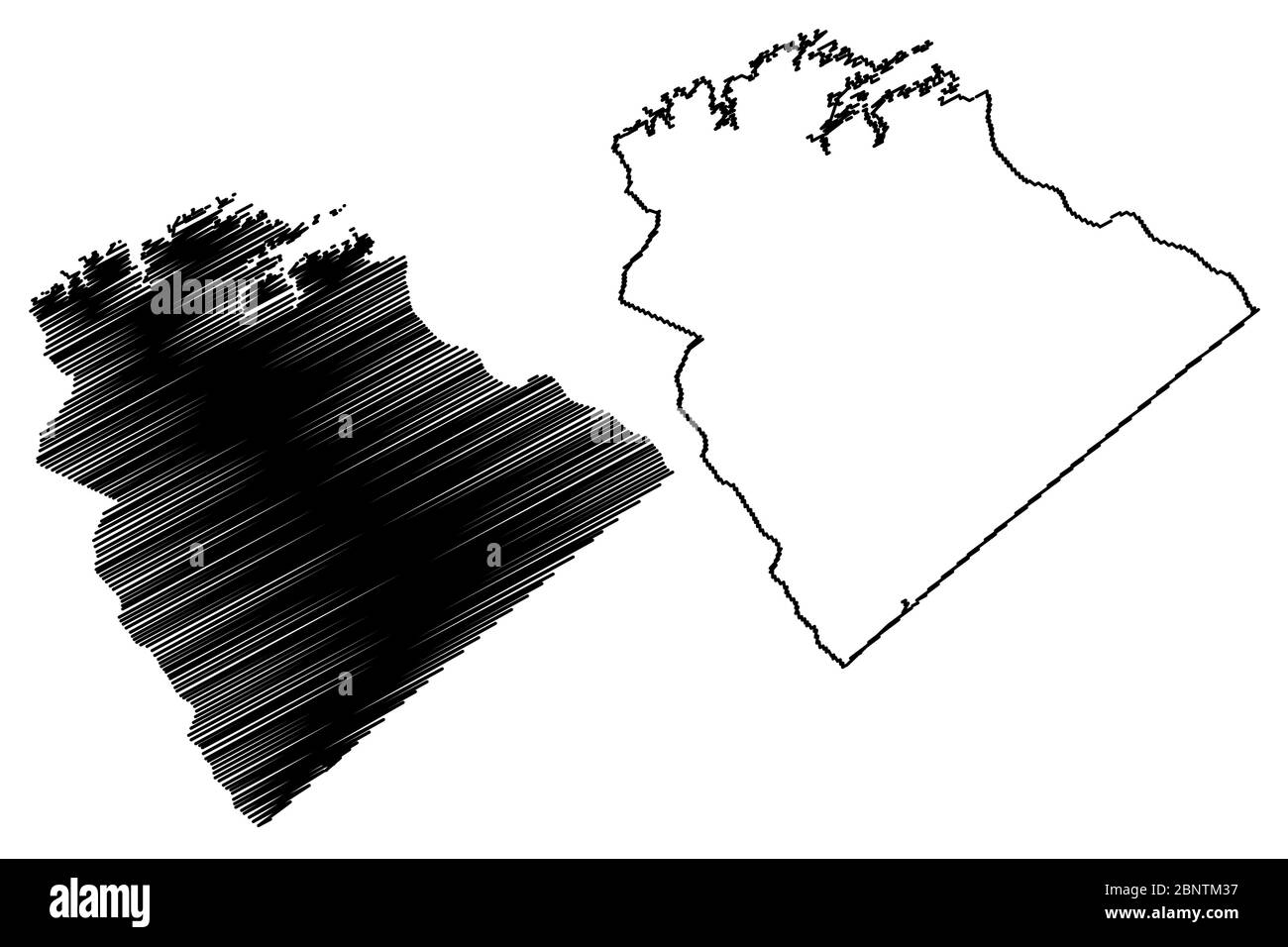 Columbia County, Georgia (Stati Uniti, Stati Uniti d'America, Stati Uniti, Stati Uniti, Stati Uniti) mappa illustrazione vettoriale, schizzo di scarabocchio Columbia mappa Illustrazione Vettoriale