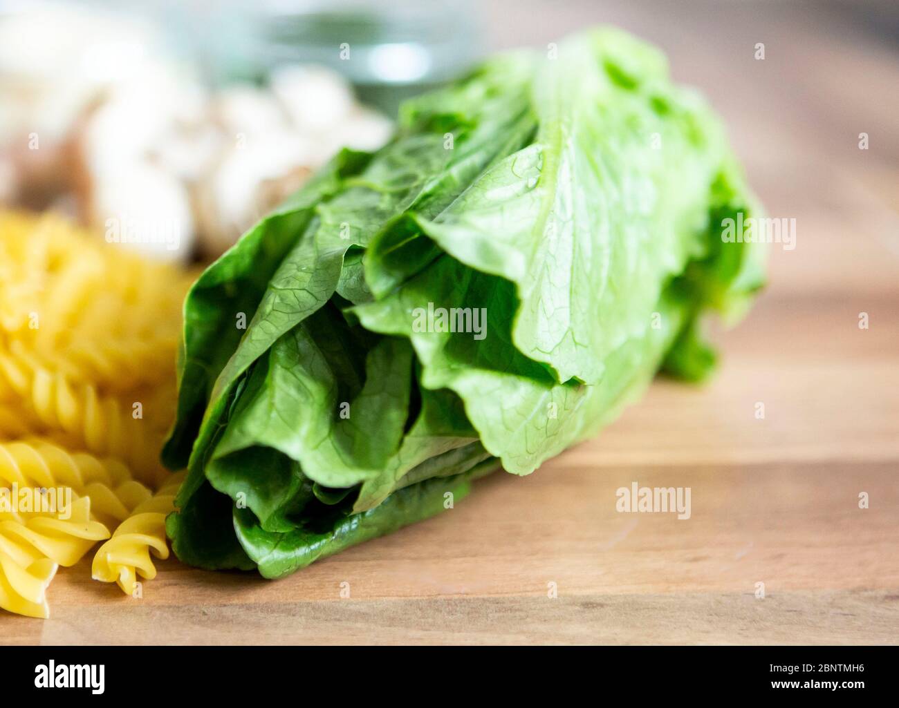 Ingredienti per insalata per pranzo vegano Foto Stock