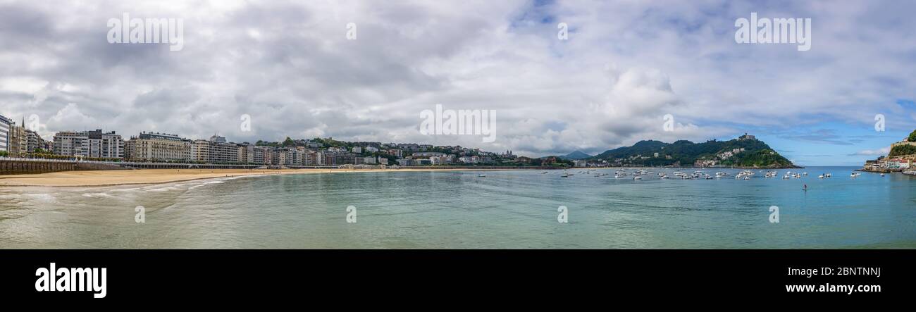Vista panoramica di San Sebastian Foto Stock