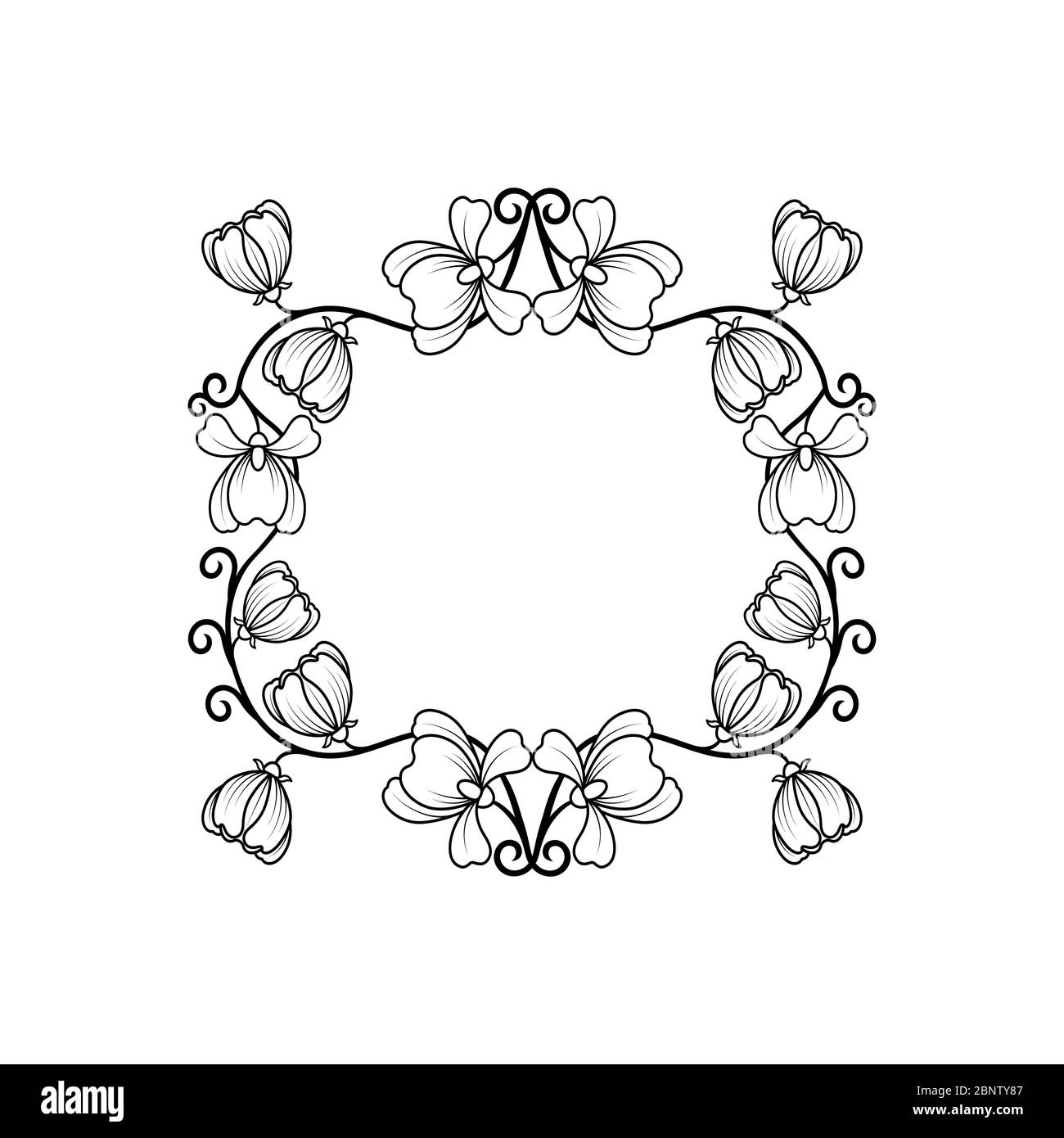 Cornice barocca disegno Immagini Vettoriali Stock - Alamy