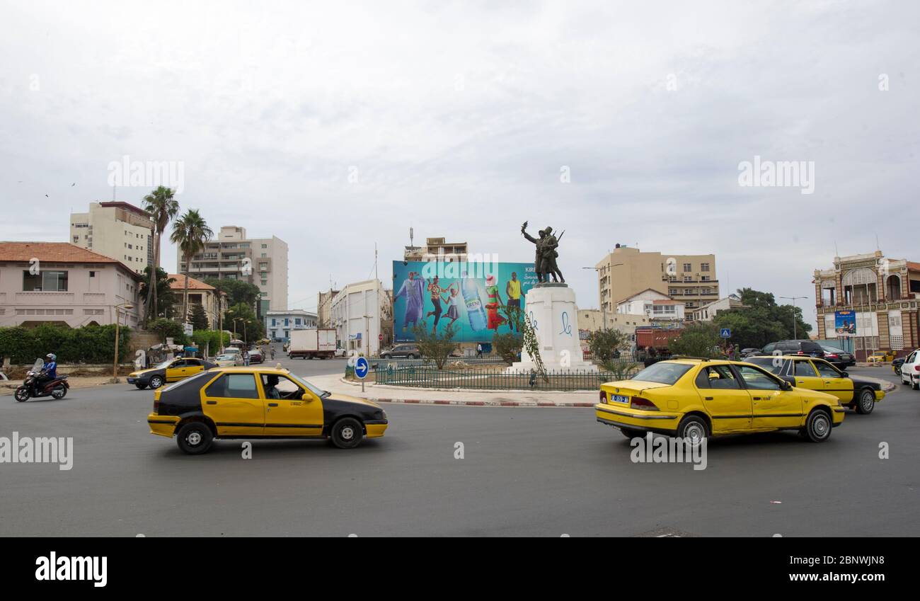 Dakar centro città, Dakar, Senegal. Foto Stock