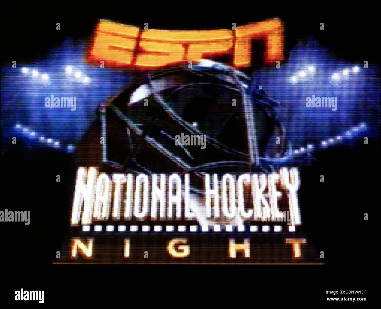 ESPN National Hockey Night - SNES Super Nintendo - solo per uso editoriale Foto Stock