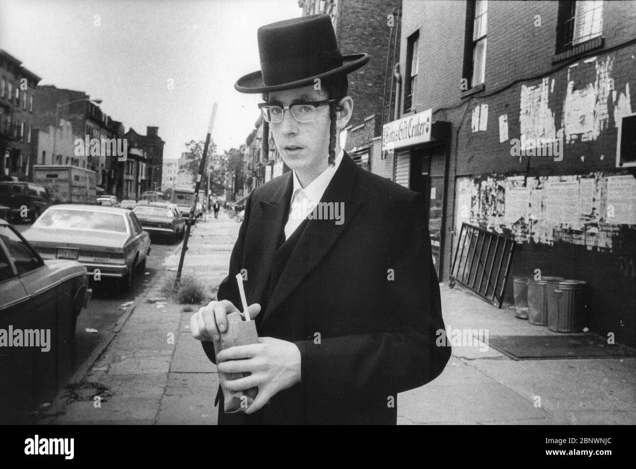 Williamsburg Brooklyn Jewish Community, ©1979 Ilene Perlman Foto Stock