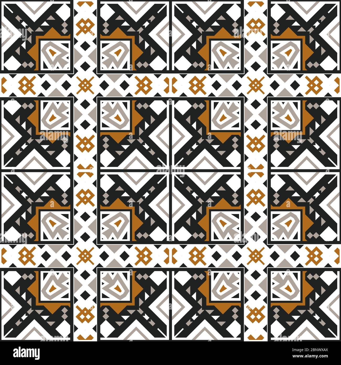 Geometric Ethnic orientale senza giunture tradizionale Design per sfondo, tappeto, carta da parati, abbigliamento, confezionamento, Batik, tessuto e tessuto. Foto Stock