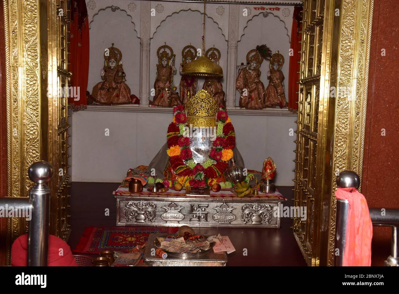 Famoso Veer Sankatmochan Balaji Tempio di Rajasthan Foto Stock
