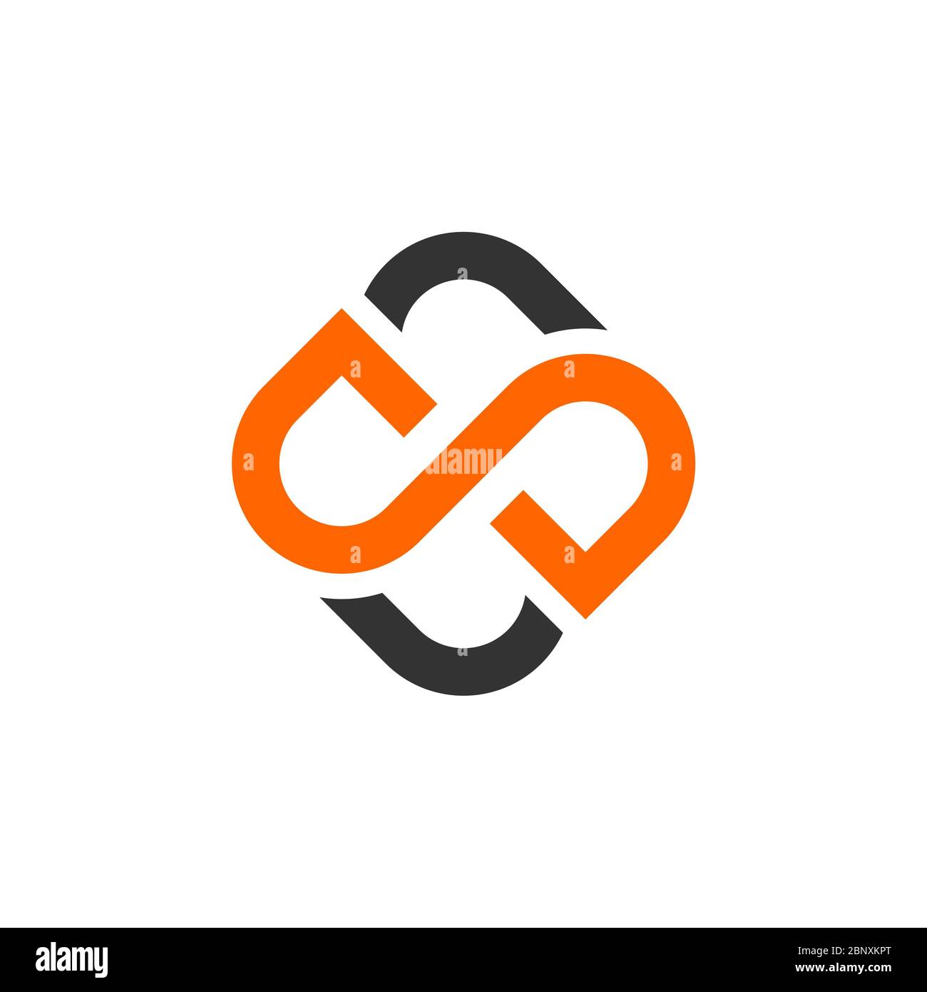 Disegno di illustrazione del modello di logo Ornamental Infinity. EPS vettoriale 10. Foto Stock