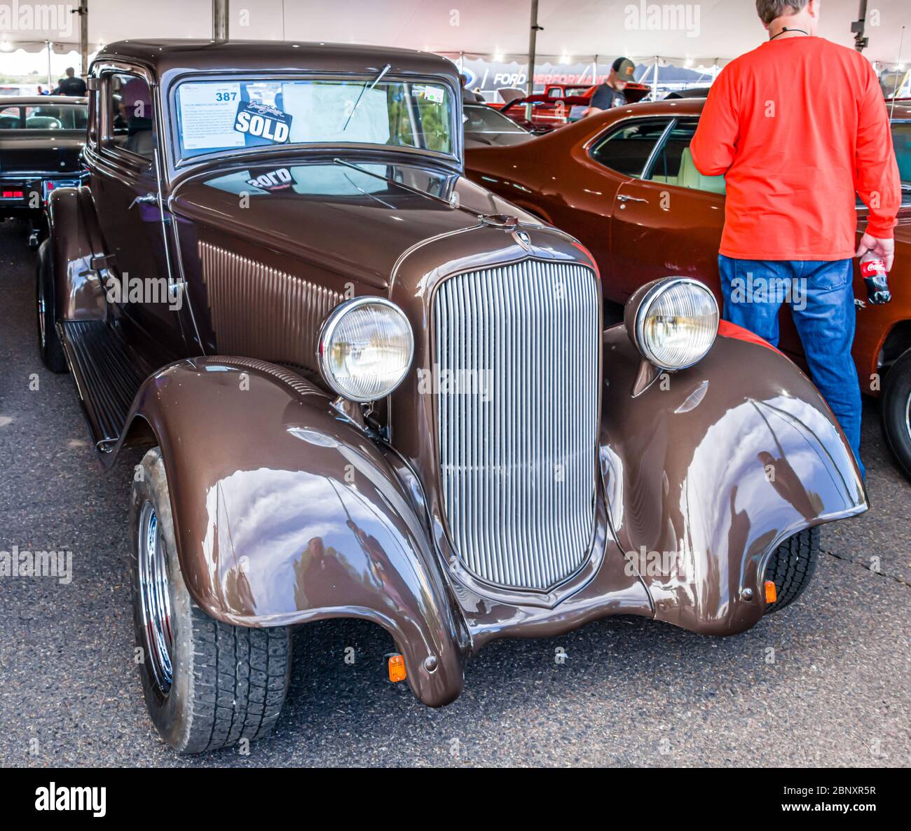 2019 Barrett-Jackson Scottsdale Auction, 1933 Plymouth Custom Coupe Foto Stock