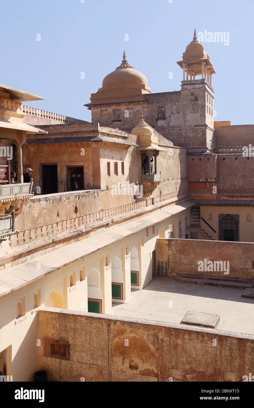 Amber Fort - Sito Patrimonio dell'Umanità dell'UNESCO vicino Jaipur Foto Stock