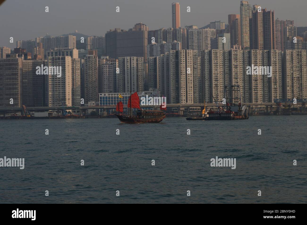 Hong Kong Sampan Foto Stock