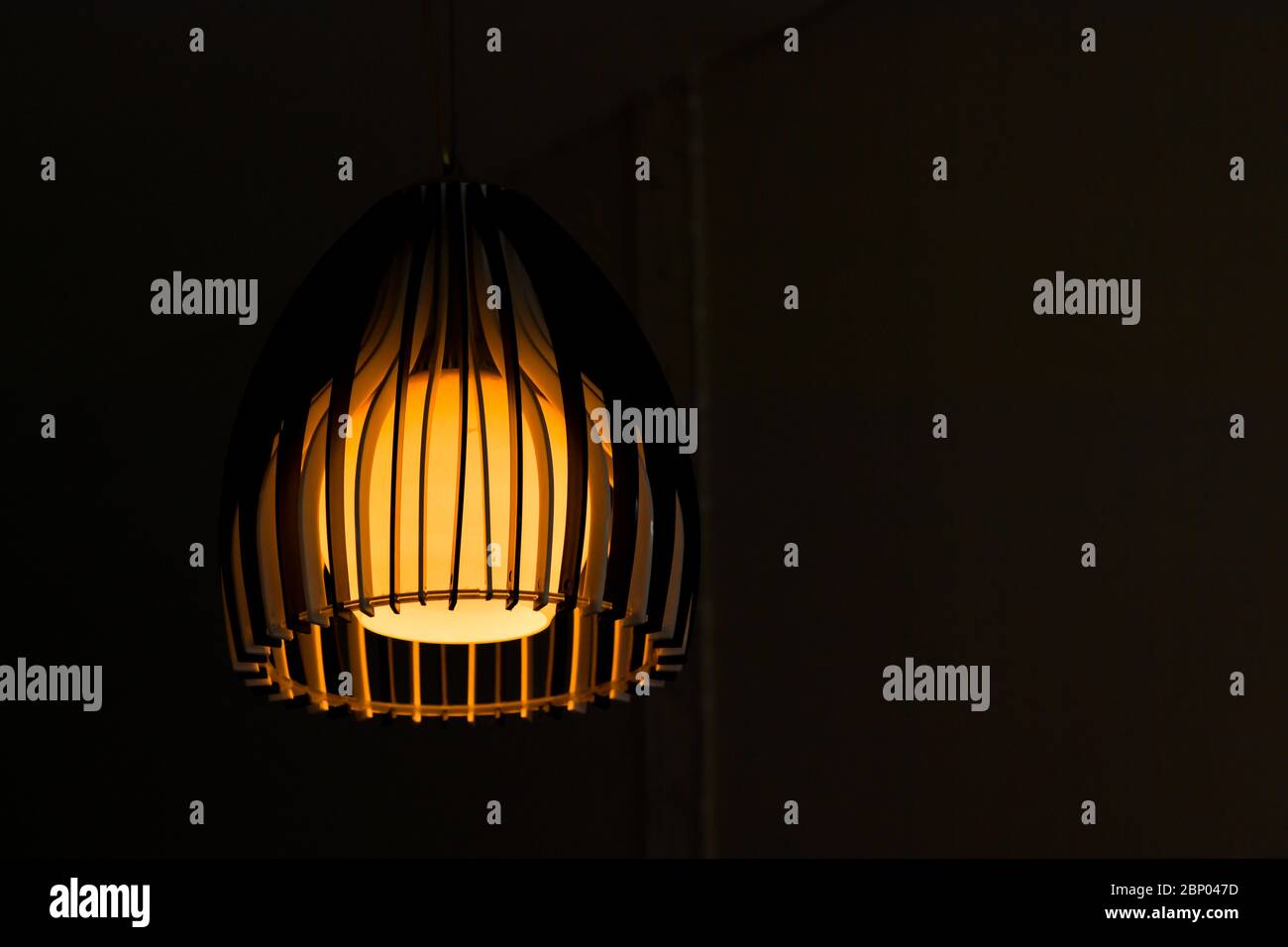 Lampada d'epoca decorativa in casa. Foto Stock