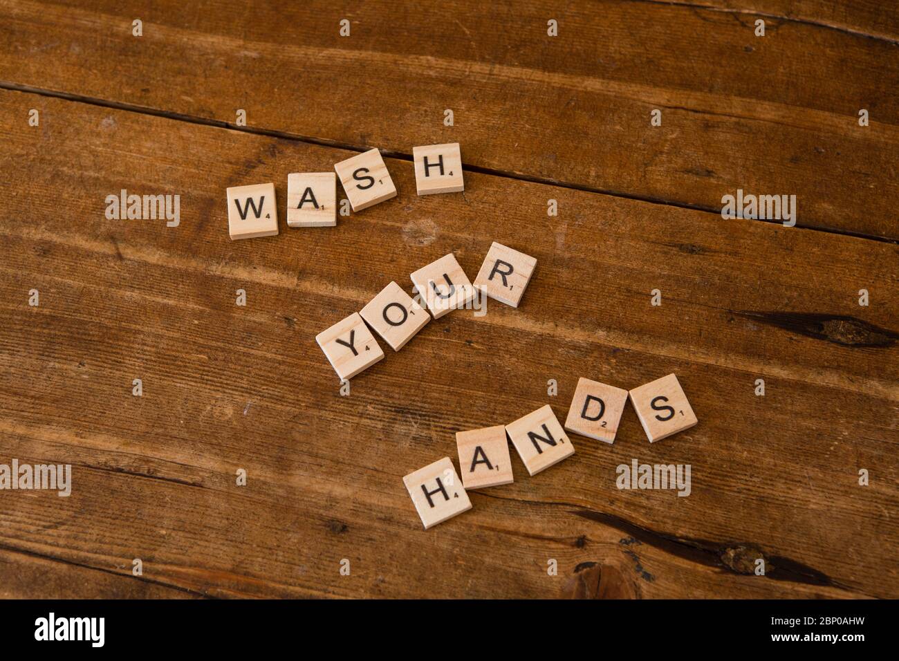 Lavarsi le mani Foto Stock