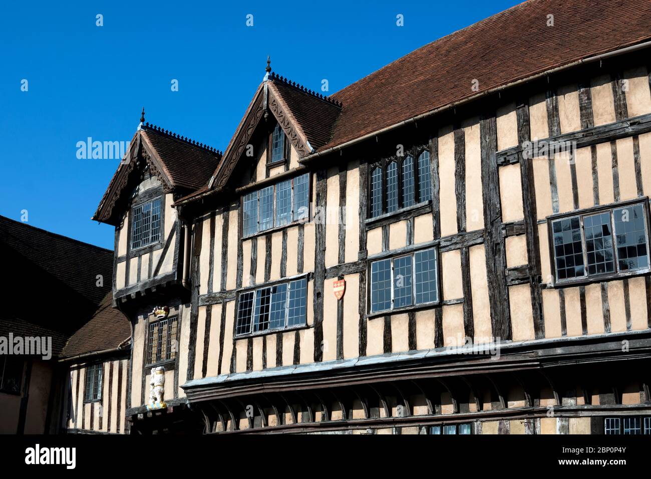 Lord Leycester Hospital, Warwick, Warwickshire, Regno Unito Foto Stock