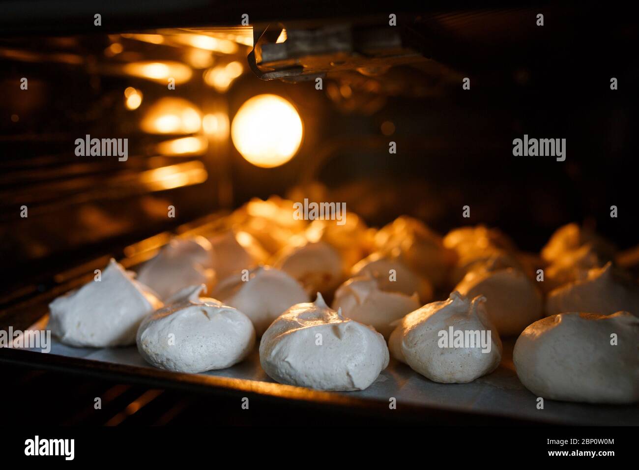 Cottura in forno con il luogo del testo Foto Stock