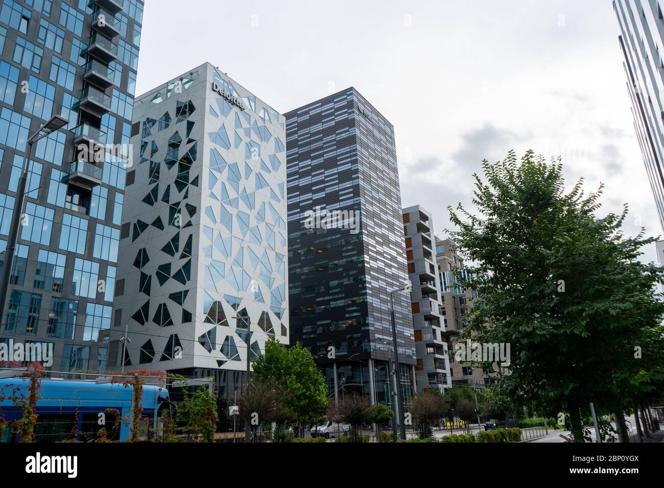 Progetto Barcode del quartiere dell'Opera - architettura moderna di Oslo. Agosto 2019 Foto Stock