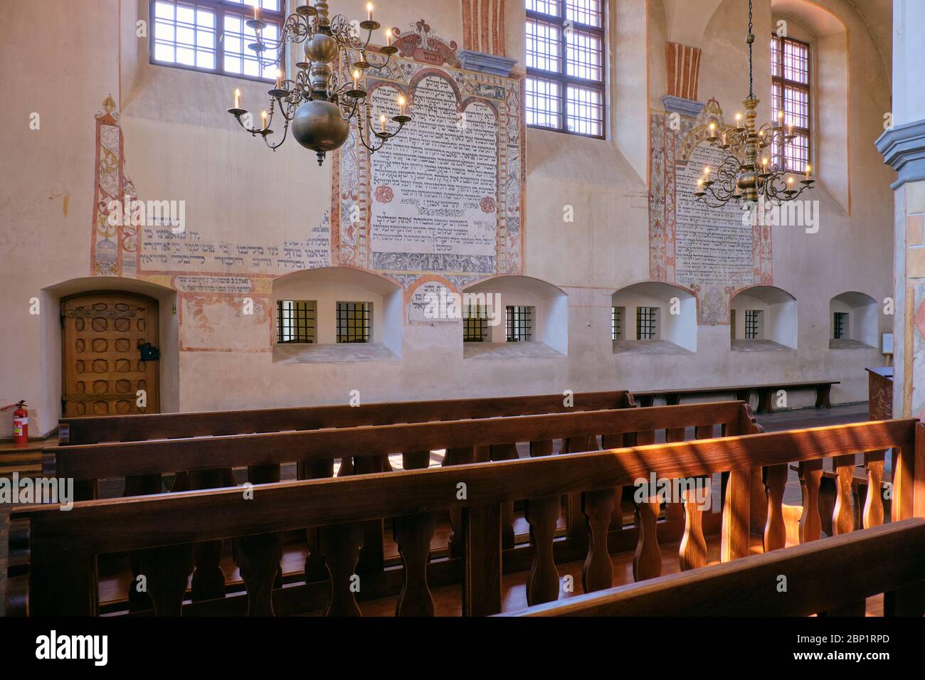 Tykocin,POLONIA-AGOSTO 18, 2018:Grande Sinagoga di interno Tykocin, Regione Podlasie, Polonia, Europa Foto Stock