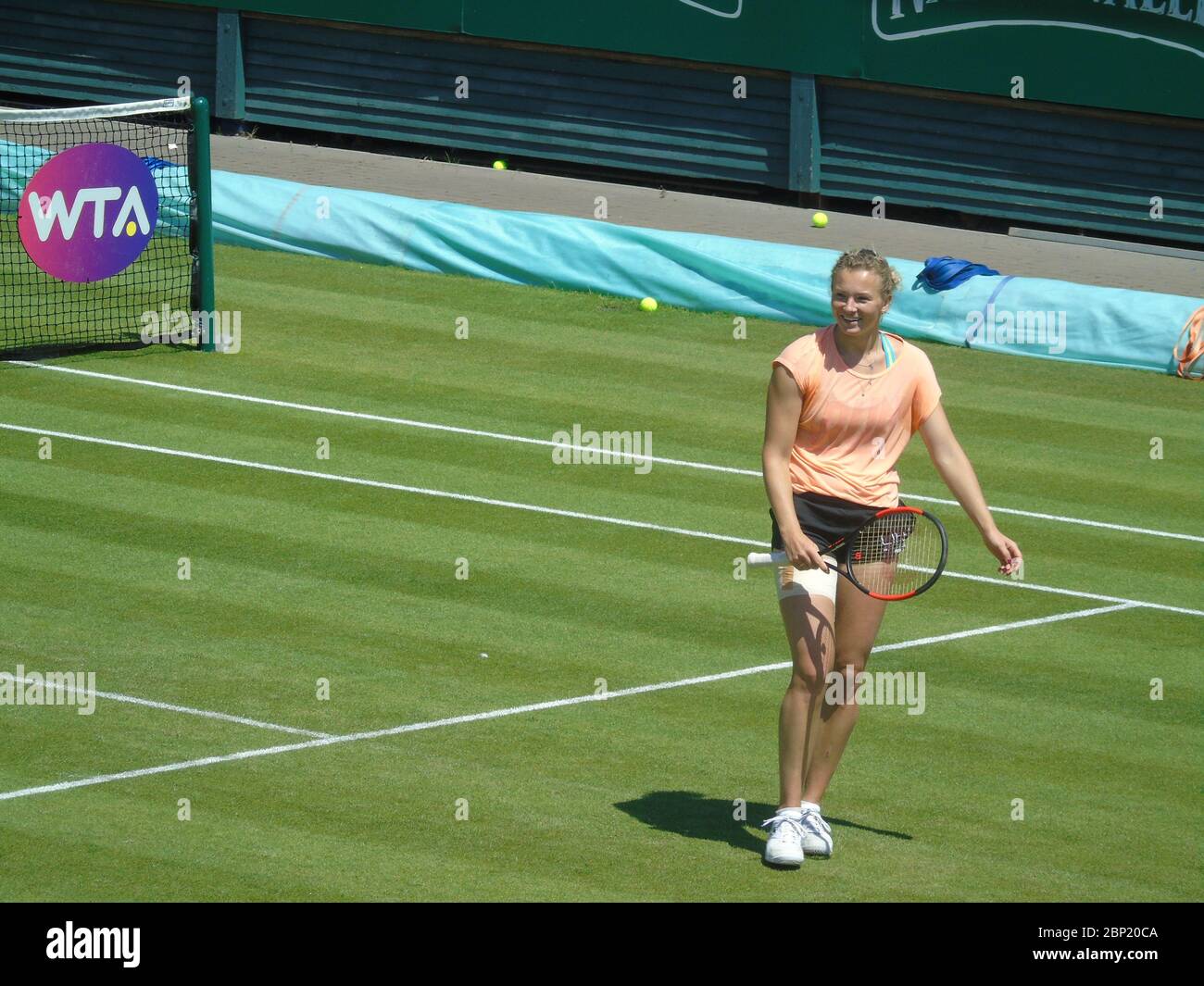 Katerina Siniakova al torneo femminile di tennis WTA, Edgbaston Priory Club, Nature Valley Classic, Birmingham, Regno Unito 22/06/2021 Foto Stock