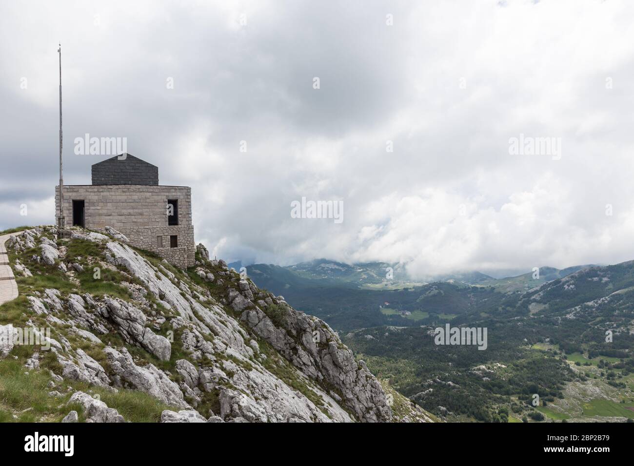 Mausoleo di Petar Petrovic Njegos, Parco Nazionale Lovcen, in Montenegro Foto Stock