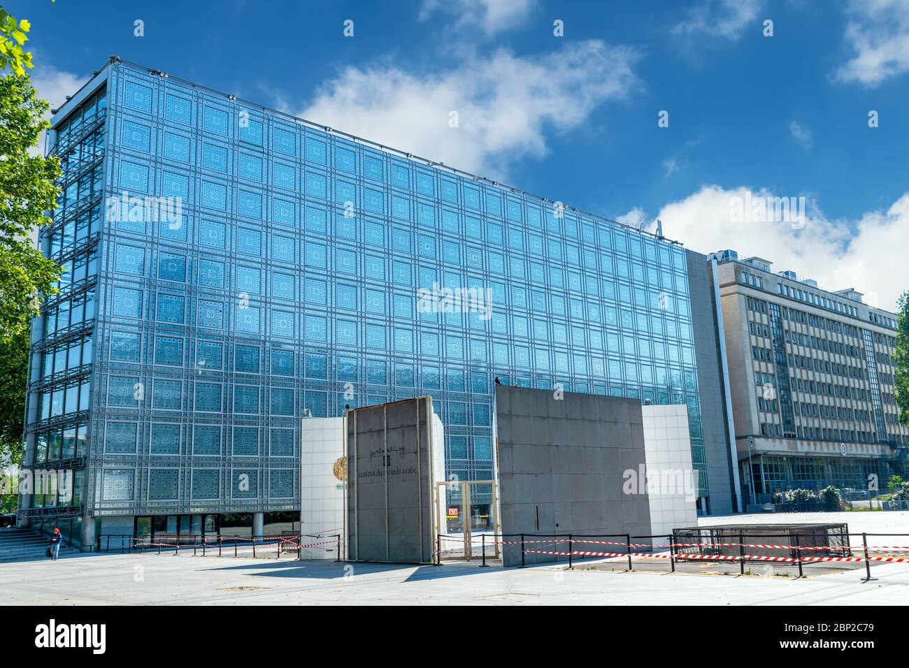 Edificio dell'Istituto del mondo Arabo a Parigi Foto Stock