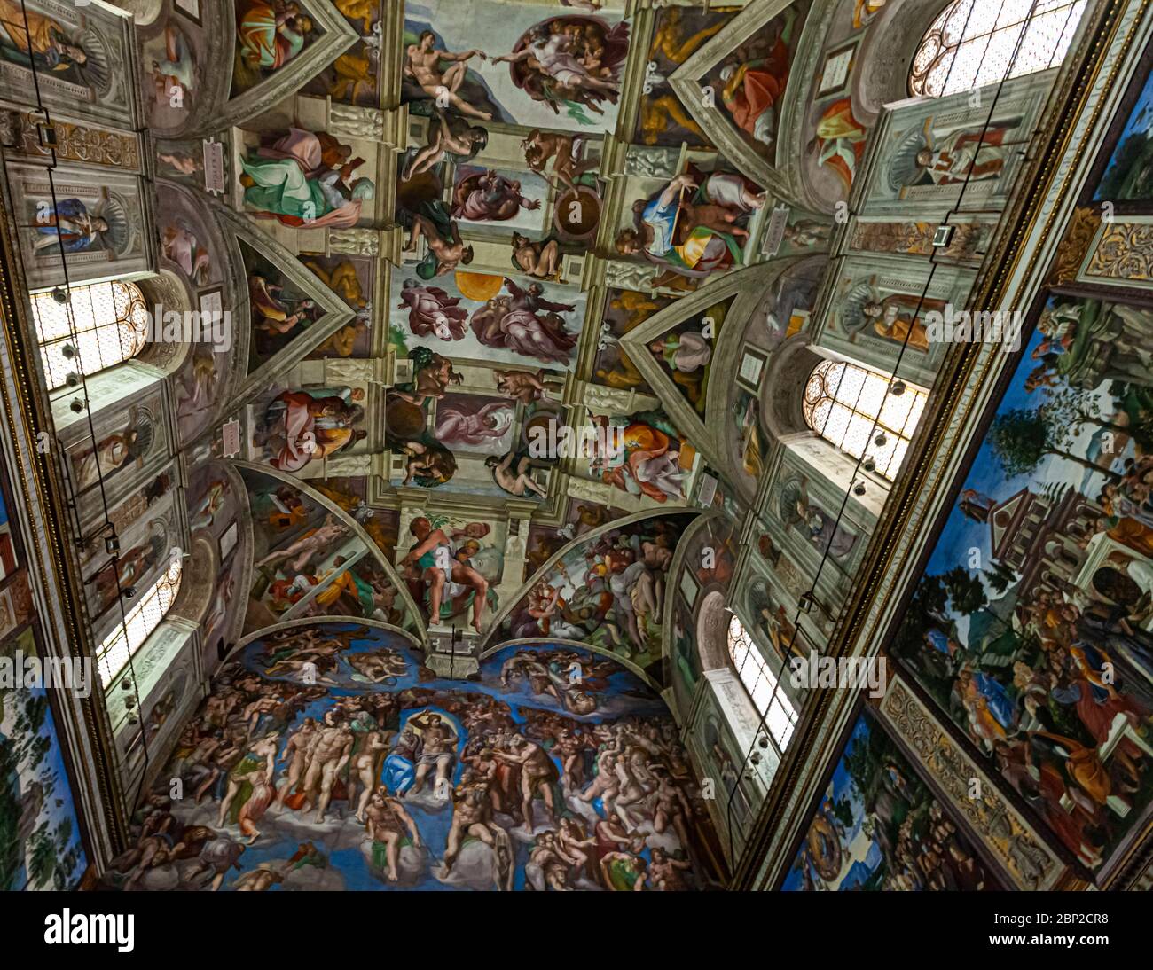 Affreschi del soffitto nella Cappella Sistina in Vaticano, Città del  Vaticano Foto stock - Alamy