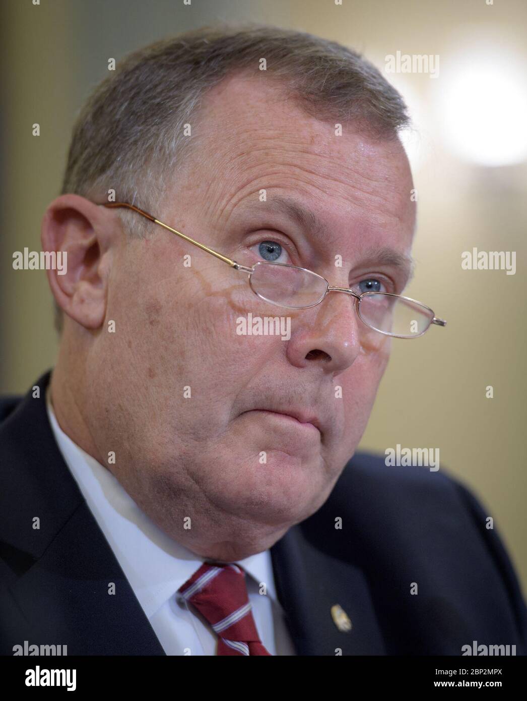 Il 23 agosto 2018, Jim Morhard, candidato per il vice amministratore della NASA, è apparso davanti alla Commissione del Senato per il commercio, la scienza e i trasporti per un'audizione al Russell Senate Office Building di Washington, D.C. Foto Stock